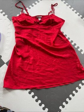 Red Satin Slip Lingerie - Victoria’s Secret